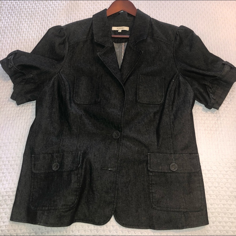 Short Sleeve Jacket. Looks Like Denim